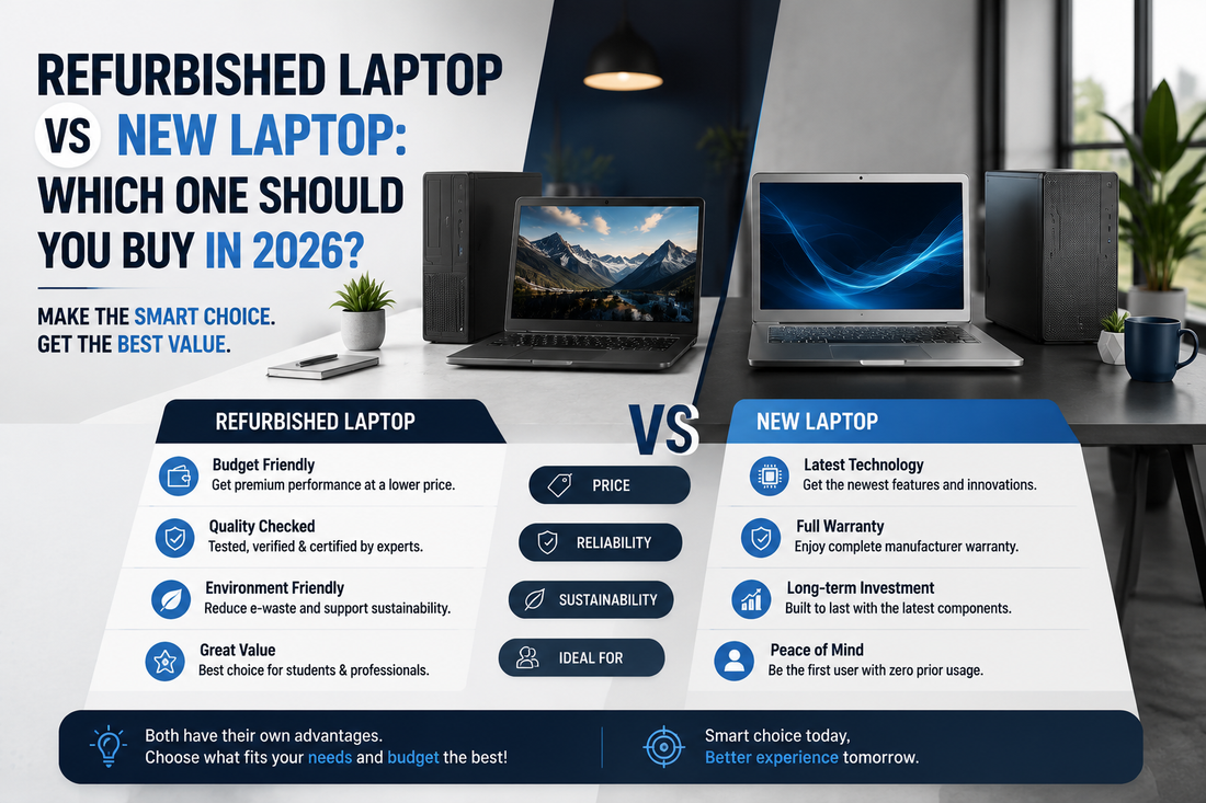 Refurbished Laptop vs New Laptop: Which One Should You Buy in 2026?