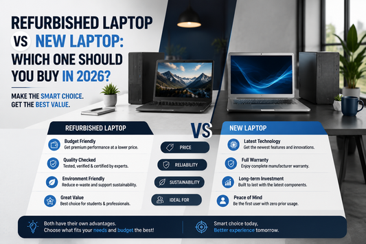 Refurbished Laptop vs New Laptop: Which One Should You Buy in 2026?